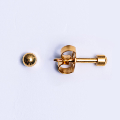 Gold 3mm earrings
