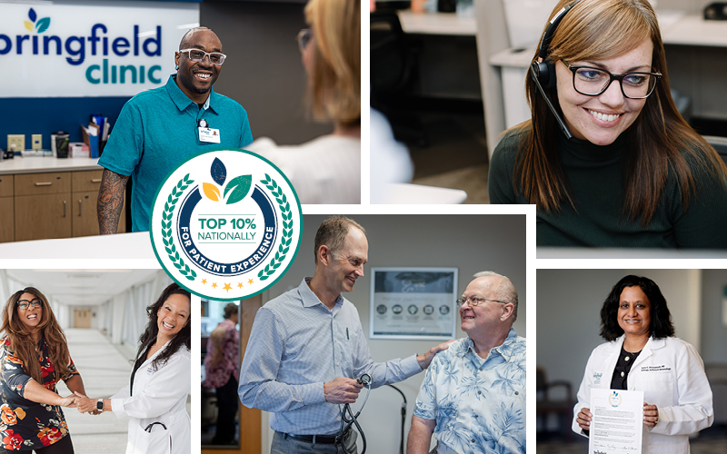 Top 10% patient experience collage.