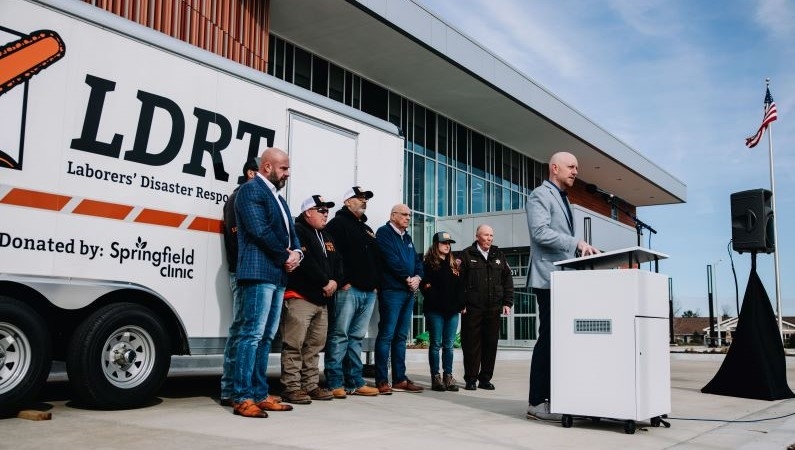 Springfield Clinic donated a trailer to local Labor Disaster Response Team.