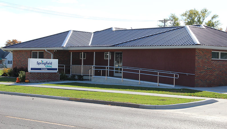 Exterior of medical office building in Flora, Illinois