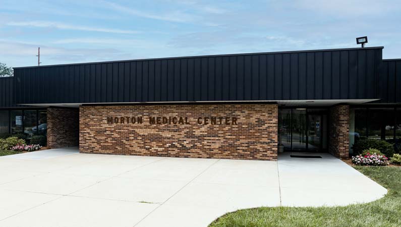 Exterior view of Springfield Clinic Morton Primary Care building in Morton, Illinois.