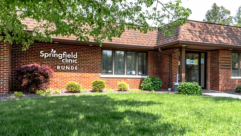 External view of Springfield Clinic Runde building.