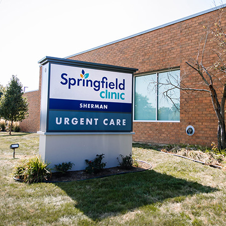 Exterior photo of Springfield Clinic Urgent Care - Sherman