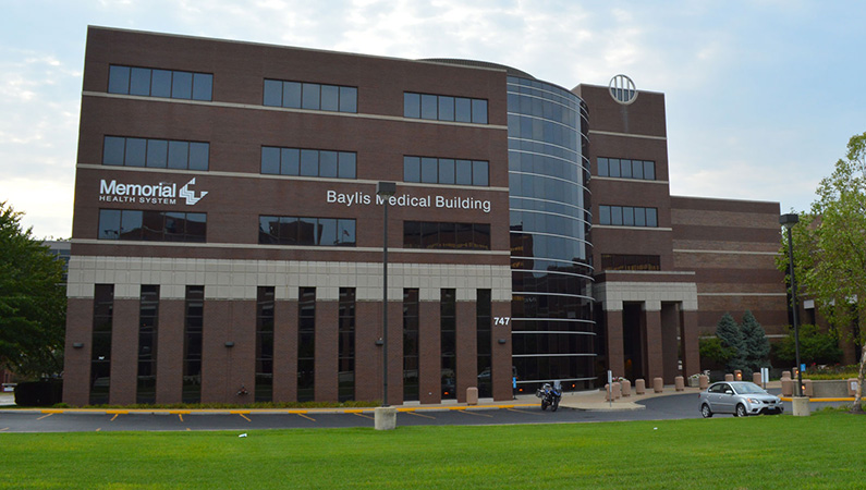 Exterior of Baylis Medical Building in Springfield, Illinois