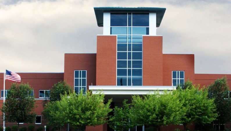 Exterior photo of OSF St. Luke medical facility.