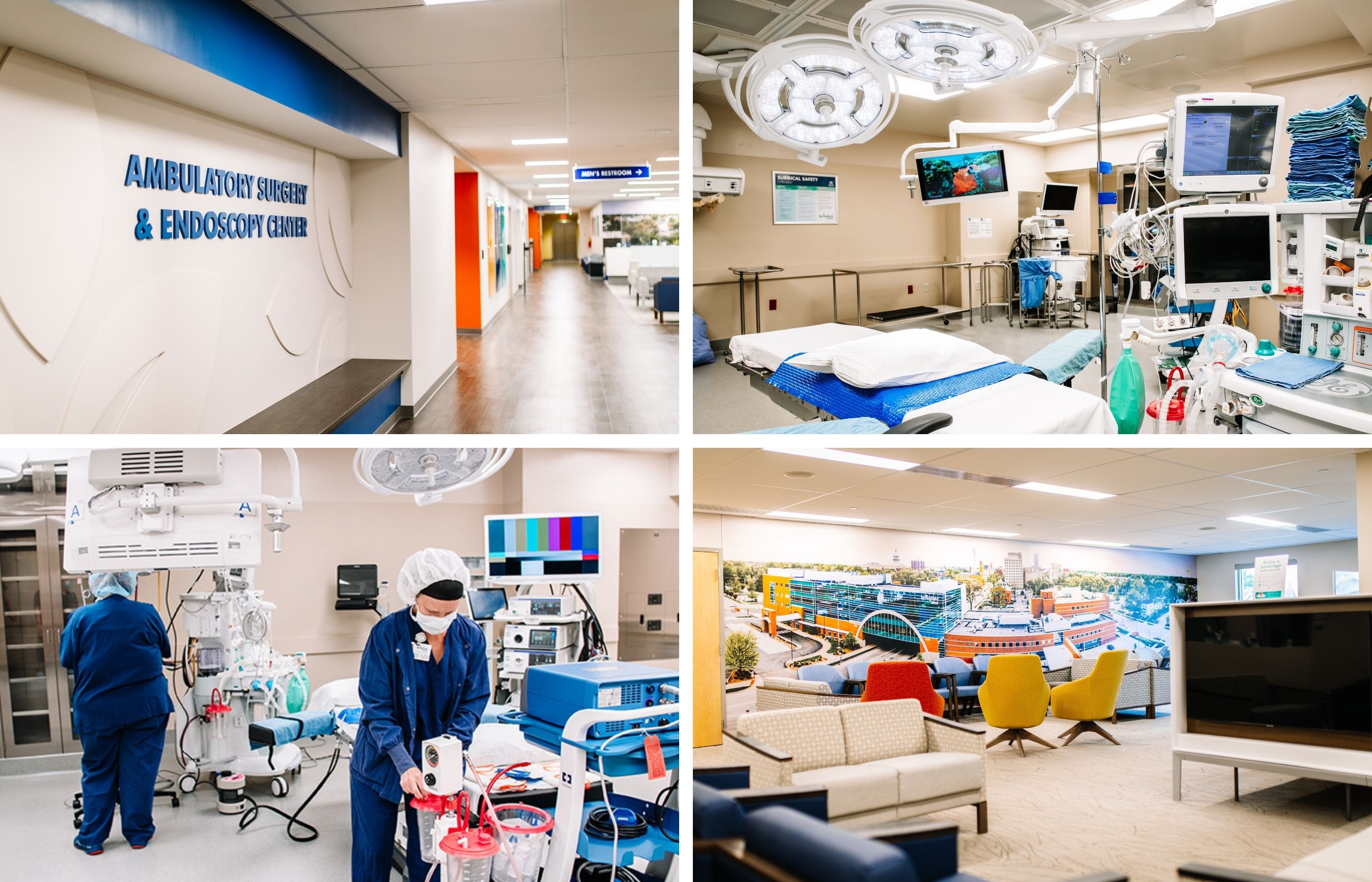 Interior photos of Springfield Clinic Surgery Center