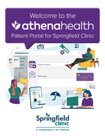 Portal brochure cover for patient portal help