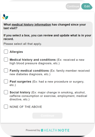 Springfield Clinic Pre-Registration process, step 3.