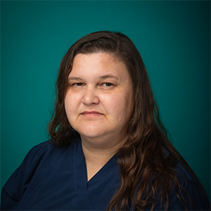 Female licensed social worker posing in professional headshot.