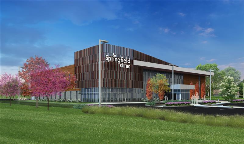 Rendering of new Springfield Clinic Pediatrics buildin.