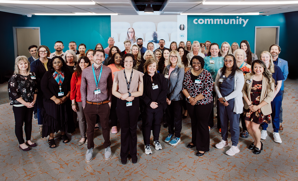 Group of employees nominated by both colleagues and patients for Quarter 1 of 2024 SC Celebrates.