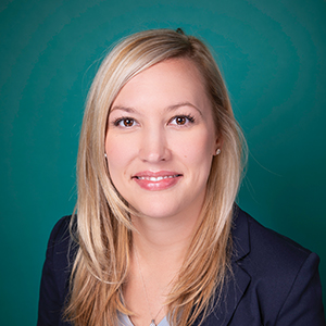 Female hospital medicine physician assistant headshot.