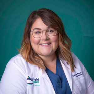 Female ophthalmology nurse practitioner headshot