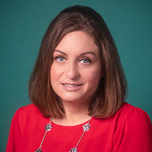 Female family medicine doctor headshot.