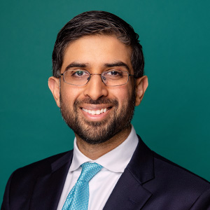 Male smiling in professional headshot