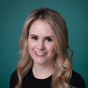 Professional headshot of female radiology doctor.