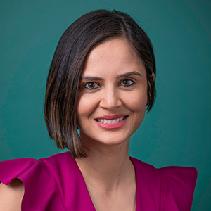 Female nephrology doctor headshot