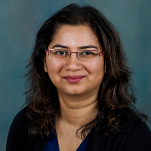 Female critical care medicine doctor headshot